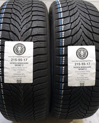 2 GOMME 215 55 17 NEXEN A64574
