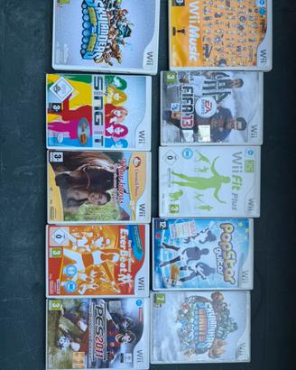 Lotto 10 Giochi wii perfettamente funzionanti