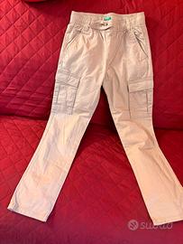 Pantalone bambino Benetton cotone 12 anni 152 perf