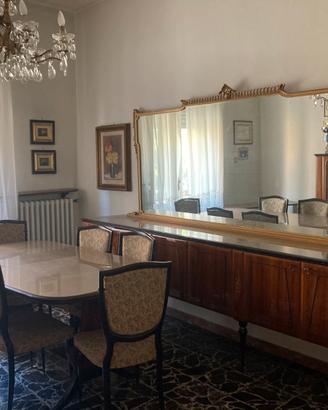 Credenza con specchio e tavolo modernariato