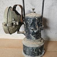 lampada a carburo anni 30 da ferroviere