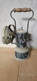 lampada a carburo anni 30 da ferroviere