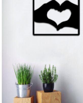 Quadro decorativo in metallo