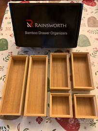 Organizer per cassetto in bamboo