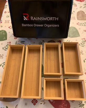 Organizer per cassetto in bamboo