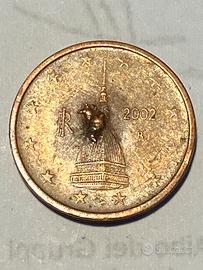 Moneta errore di conio.