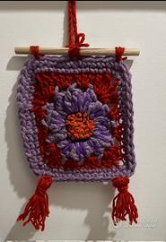 Mini arazzo boho chic fatto a mano