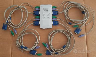 Commutatore KVM tastiera video mouse 