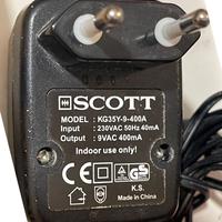 Scott KG35Y-9-400A Alimentatore 9Volts 400mA