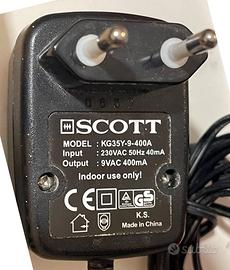 Scott KG35Y-9-400A Alimentatore 9Volts 400mA