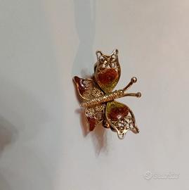 spilla farfalla filigrana 925 