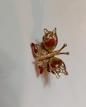 spilla farfalla filigrana 925 