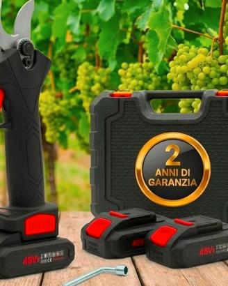 Forbici da Potatura Elettriche 48V con 2 Batterie