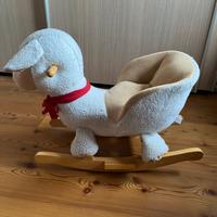 Pecora cavallo a dondolo in legno