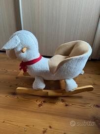 Pecora cavallo a dondolo in legno