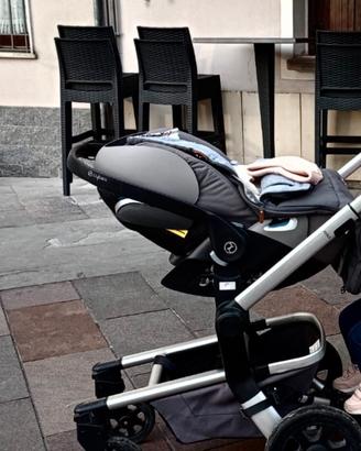Ovetto cybex cloud z ISIZE con base isofix