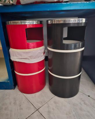POSACENERE a colonna da con cestino in plastica  