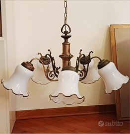 Lampadario a sospensione vintage in stile retrò