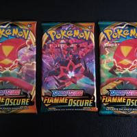 Carte pokémon pacchetti fiamme oscure spada scudo