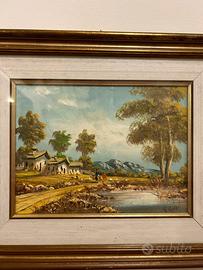 Quadro Olio su tela Vintage - A. Galli