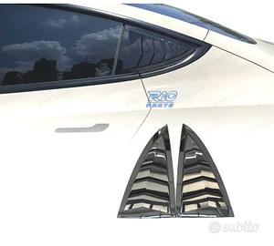 COPRI VETRI LATERALI TESLA MODEL 3 17-20 LOOK NERO