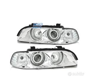 FARI BMW E39 95-03 XENON ANGEL EYES FONDO CROMATO