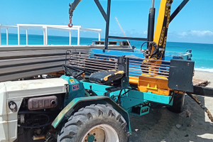 Motoagricola bertolini 30cv con gru