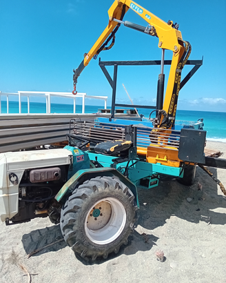 Motoagricola bertolini 30cv con gru