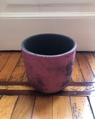 Vaso in ceramica viola