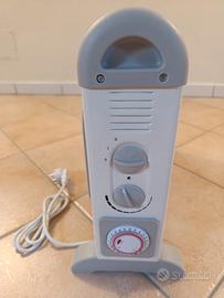 Stufetta elettrica da interni grigio/bianca