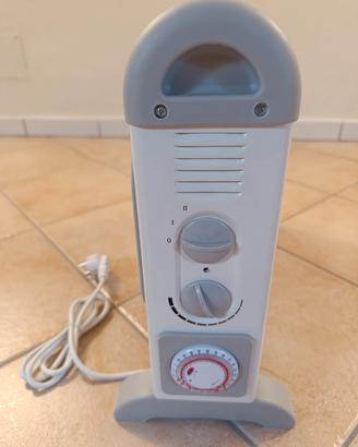 Stufetta elettrica da interni grigio/bianca