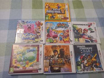 lotto 7 giochi nintendo 3ds Mario, kirby,yoshi etc