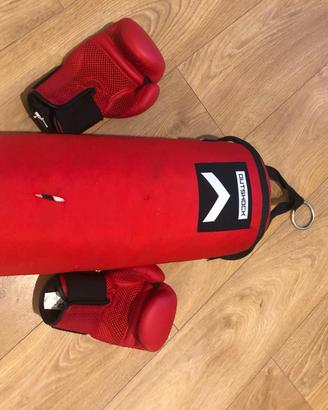 Sacco da boxe e guantoni bambino