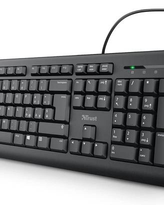 ⌨️IT/RUS QWERTY USB 2.0 Wired Keyboard Black 102t