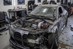 bmw m4 competition incidentata