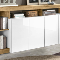 mobileAmburgo Madia 4 ante battenti bianco lucido,