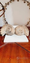 coppia fossili ceramica raku