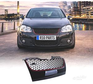 GRIGLIA VOLKSWAGEN VW GOLF 5 NERA ROSSA LOOK GTI