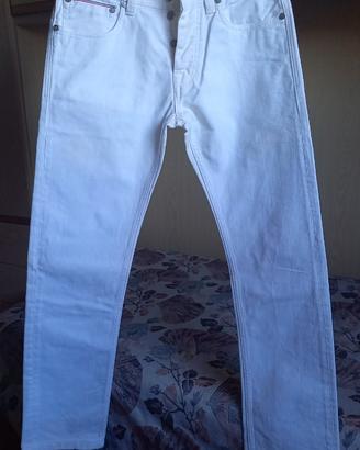 Moncler jeans bianchi uomo/ragazzo