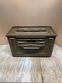 Cassetta Vintage militare portamunizioni