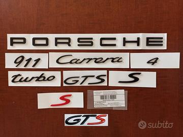 Scritte PORSCHE 911 Carrera 718 Boxster Cayman GTS