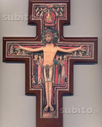 Croce san damiano (colori vivi e brillanti)