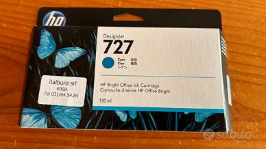 Cartuccia di Inchiostro HP 727 (130ml) Ciano