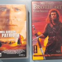 2 vhs Mel Gibson  Brevehart  e il Patriota