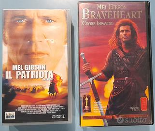 2 vhs Mel Gibson  Brevehart  e il Patriota