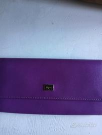 portafoglio ferragamo viola