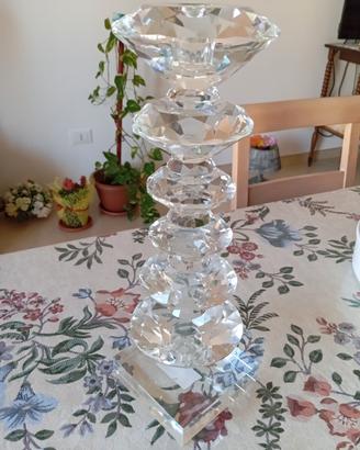 candeliere in vetro e cristallo 