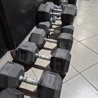 dumbell xenios di diverse pezzature, 22.5-25-30 kg