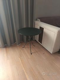 TAVOLO TAVOLINO VETRO TEMPERATO ACCIAIO DESIGN