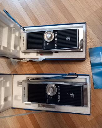 Coppia Walkie Talkie Viscount Originale anni 80